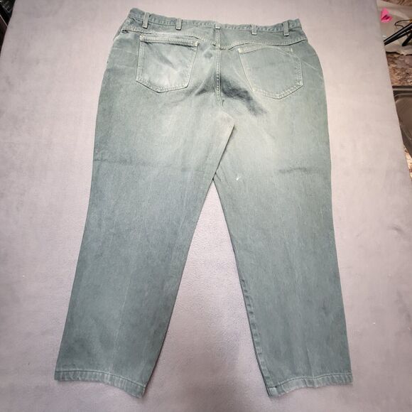 Vintage X-AM Jeans Mens 44x28 Green Tapered Leg Distressed Baggy Y2K Urban - Picture 9 of 11